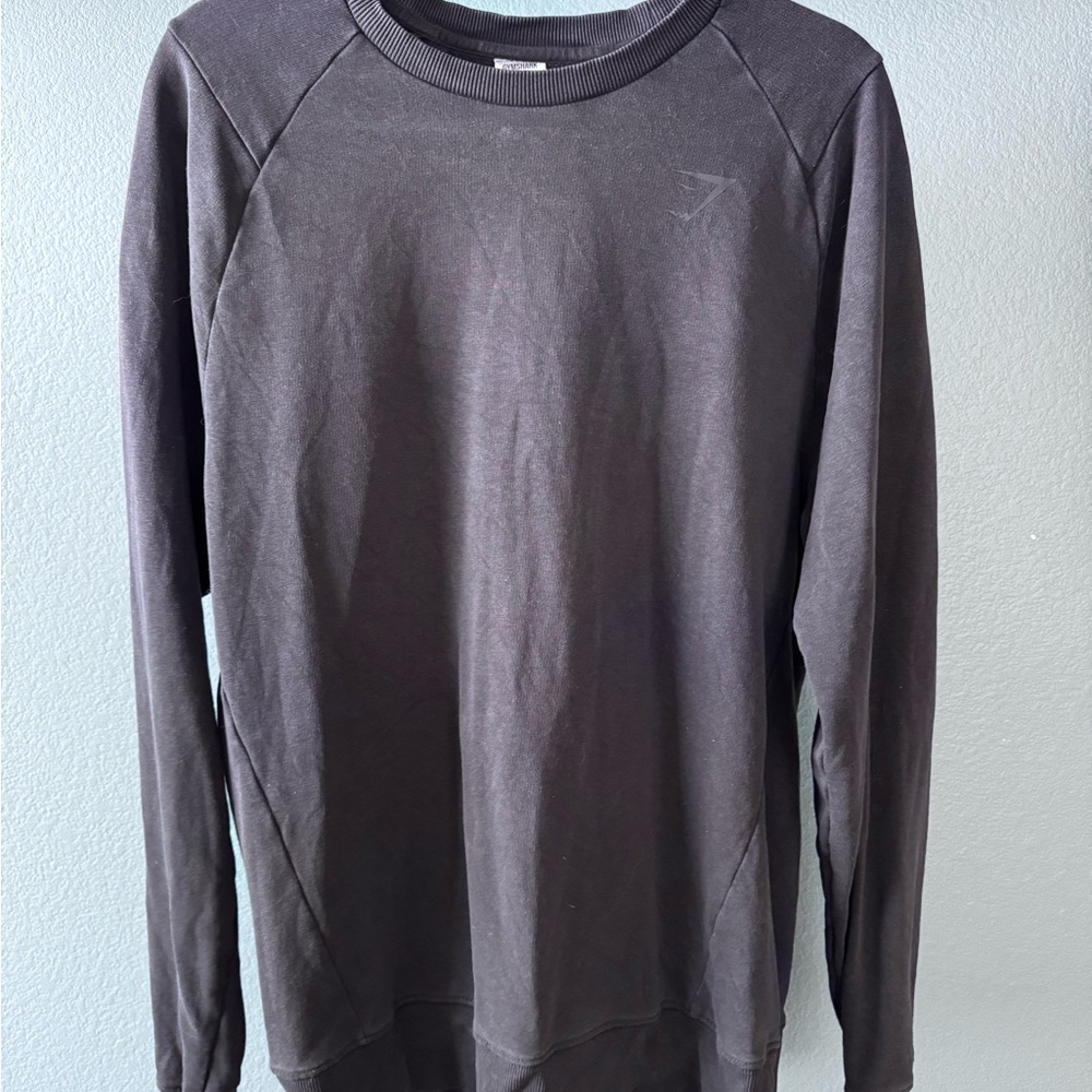 Gymshark black black tonal pullover L